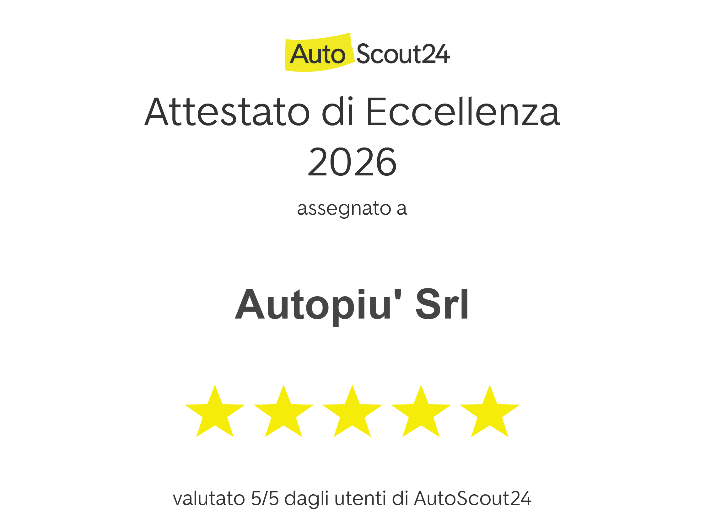 Eccellenza AutoScout24 2026 2